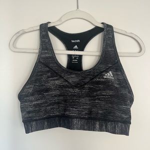 Womens ADIDAS Techfit Sports Bra Top - Gray - Size Large - Never Worn